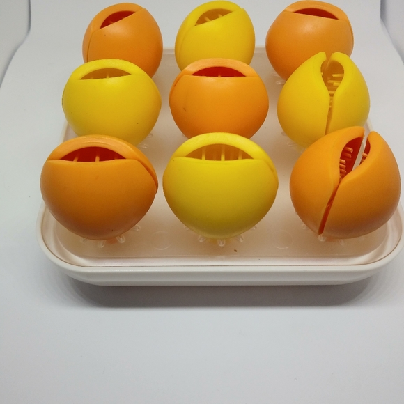 Cute Rosebud Desk Organizer - Orange and Yellow - Picture 2 of 6